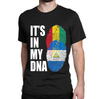 Nicaraguan And Guinean Mix Dna Flag Heritage Premium Classic T-shirt | Artistshot