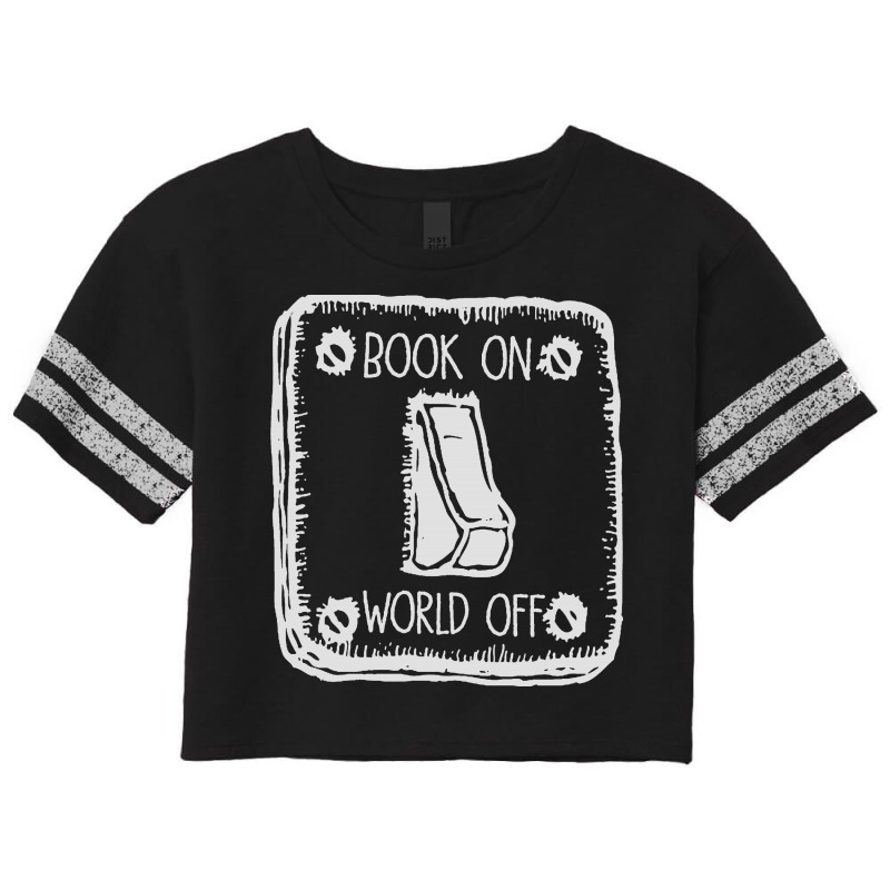 Book On World Off Switch Scorecard Crop Tee by Vanode Art | Artistshot