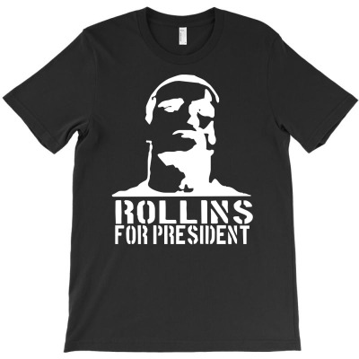 Rollins For President  Funny  Comic Henry Rollins Punk Rock Tv P T-shirt Designed By Abdul Hasim