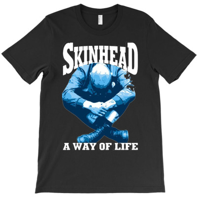 Skinhead A Way Of Life Blue Ideal Birthday Gift Present. T-shirt Designed By Abdul Hasim