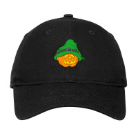 Halloween Jack O Lantern T  Shirt Slouchy Hat Halloween Pumpkin Green Adjustable Cap | Artistshot