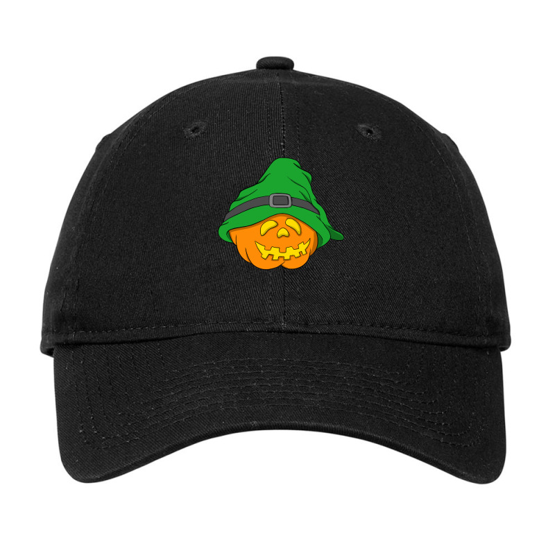 Halloween Jack O Lantern T  Shirt Slouchy Hat Halloween Pumpkin Green Adjustable Cap | Artistshot