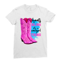 Boots And Bling It's A Cowgirl Thing For Light Ladies Fitted T-shirt | Artistshot