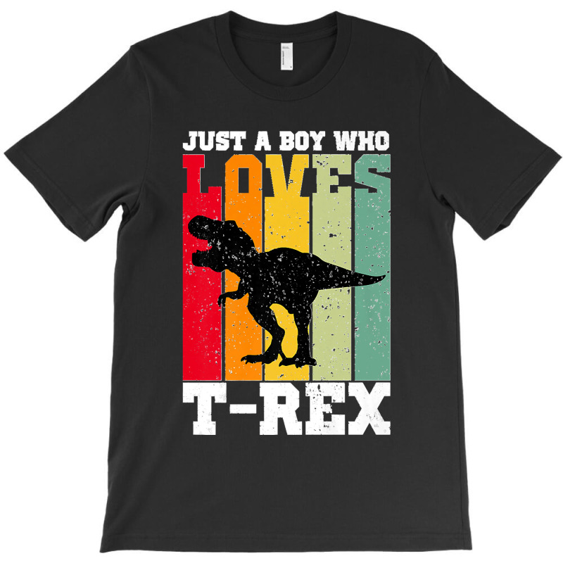 Just A Boy Who Loves T Rex Dinosaur Premium T-shirt | Artistshot