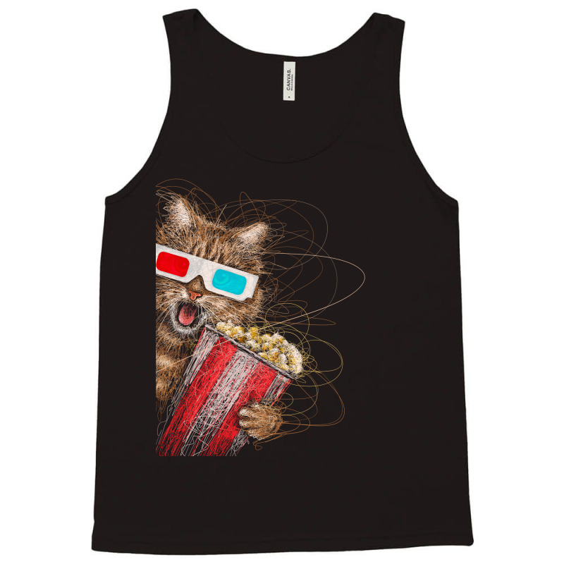 Cinema Cat Tank Top | Artistshot