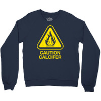 Caution Calcifer Crewneck Sweatshirt | Artistshot