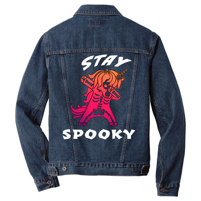 Unicorn T  Shirtstay Spooky Unicorn Skeleton Dabbing T  Shirt Men Denim Jacket | Artistshot