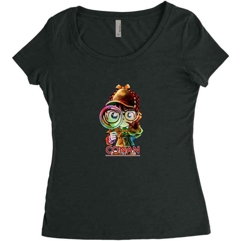 Detective Conan Cute Women's Triblend Scoop T-shirt by Daslife | Artistshot