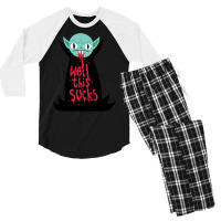 Vampire T  Shirt Well This Sucks T  Shirt Men's 3/4 Sleeve Pajama Set | Artistshot