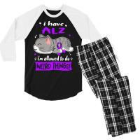 Alzheimers Awareness T  Shirt216 Men's 3/4 Sleeve Pajama Set | Artistshot