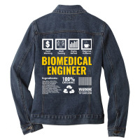 Biomedical Engineer Facts Label Biomedical Engineering T Shirt Ladies Denim Jacket | Artistshot