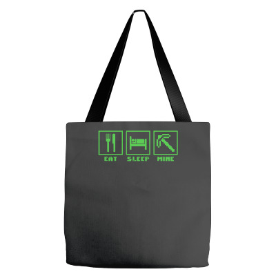 Eat Sleep Mine Minecraft Funny Tote Bags Designed By Acen9