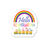 Train Dinosaur Team First Day Of Kindergarten Back To School T Shirt Sticker | Artistshot