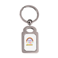 Train Dinosaur Team First Day Of Kindergarten Back To School T Shirt Silver Rectangle Keychain | Artistshot