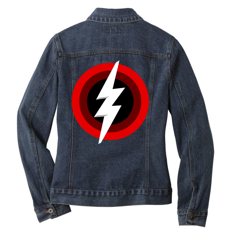 Lighting Rock Jam Ladies Denim Jacket by rdach | Artistshot