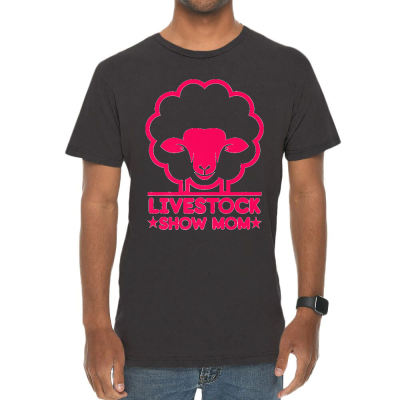 Livestock Show Mom  Showing Sheep At The Fair Premium Vintage T-shirt | Artistshot