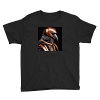 A Raven Wearing Copper, Armour And Helm Youth Tee | Artistshot