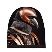 A Raven Wearing Copper, Armour And Helm Baby Beanies | Artistshot