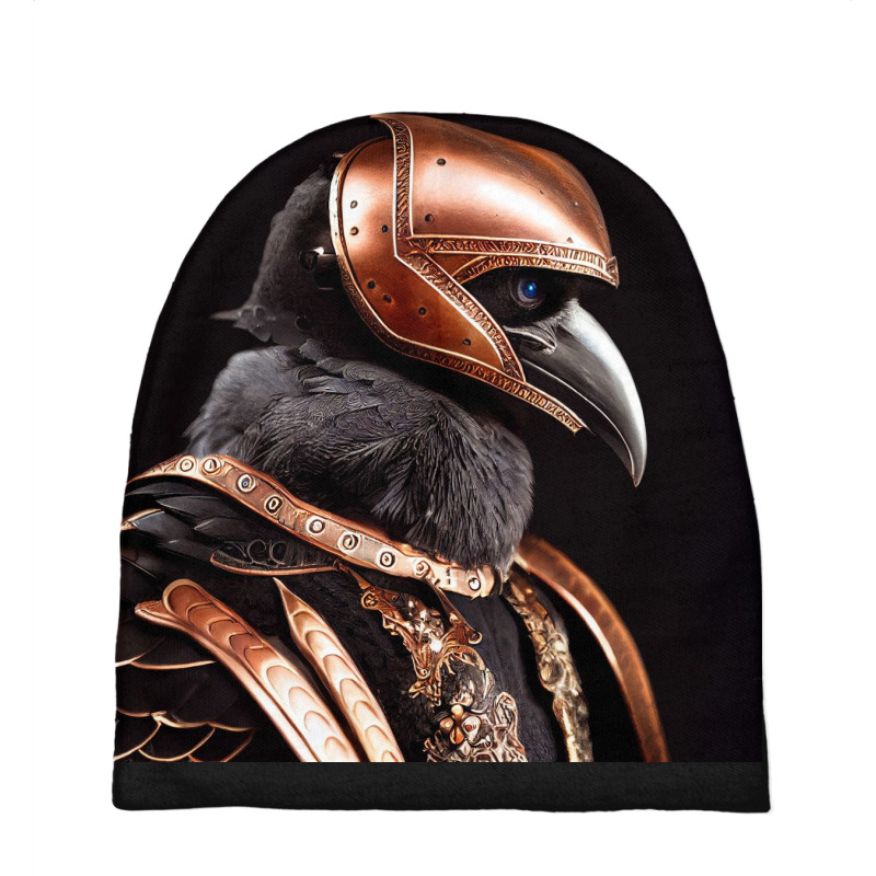 A Raven Wearing Copper, Armour And Helm Baby Beanies | Artistshot