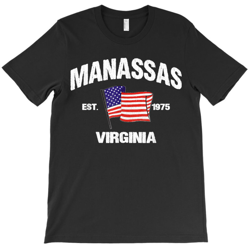 Manassas Virginia Va Usa Stars & Stripes Vintage Style T-Shirt by WirtzRichard | Artistshot