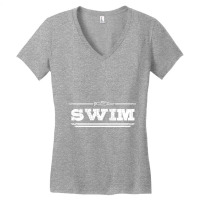 Distressed Look Swimming Gift For Swimmers T Shirt Women's V-neck T-shirt | Artistshot