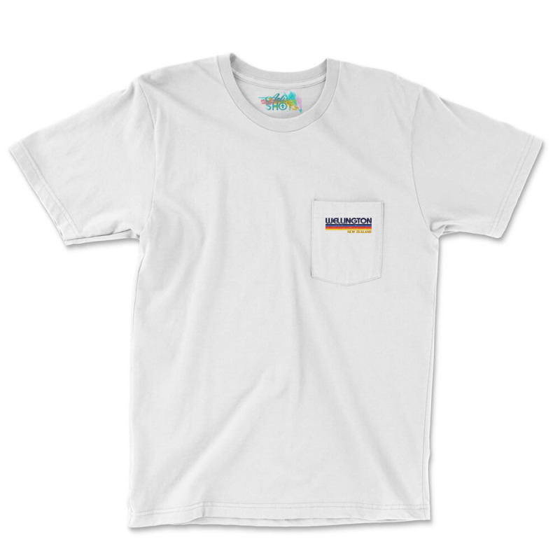 Wellington, New Zealand   Retro Vintage City Shirt T Shirt Pocket T-shirt | Artistshot