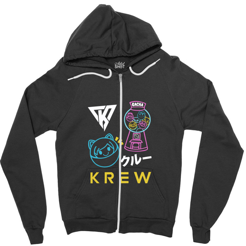 Funneh Krew Cartoon Zipper Hoodie | Artistshot