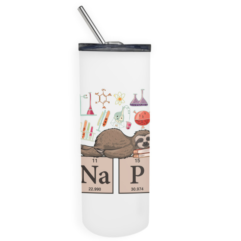 Funny Chemistry Sloth Art Gift Skinny Tumbler | Artistshot