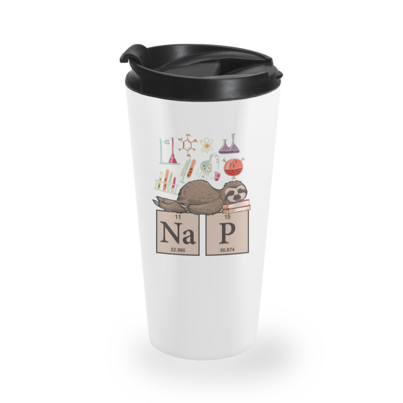 Funny Chemistry Sloth Art Gift Travel Mug | Artistshot