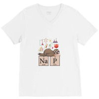 Funny Chemistry Sloth Art Gift V-neck Tee | Artistshot