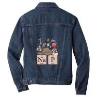 Funny Chemistry Sloth Art Gift Men Denim Jacket | Artistshot