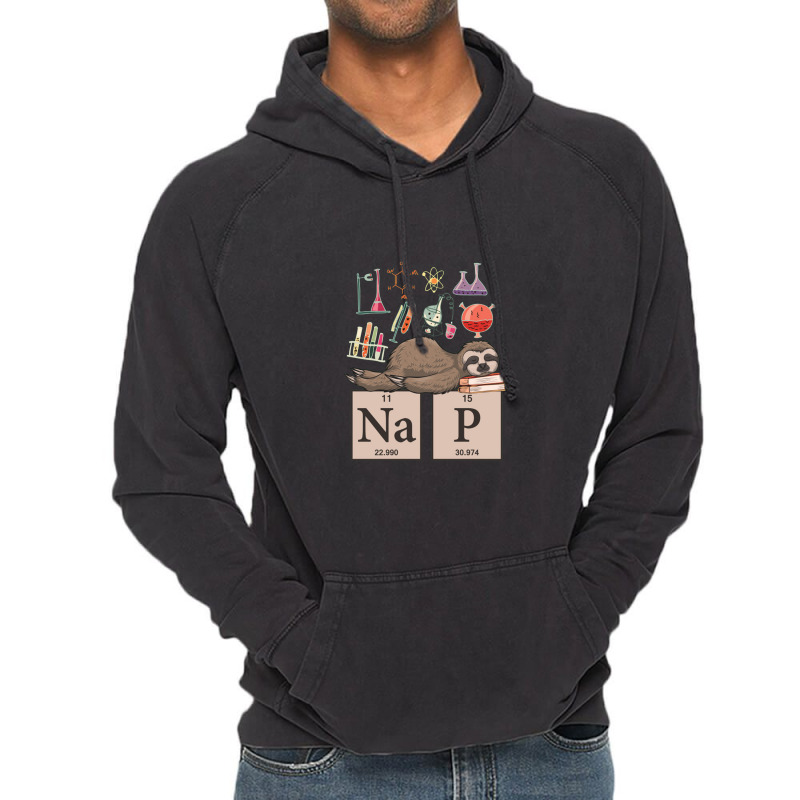 Funny Chemistry Sloth Art Gift Vintage Hoodie | Artistshot