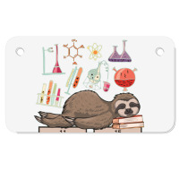 Funny Chemistry Sloth Art Gift Motorcycle License Plate | Artistshot