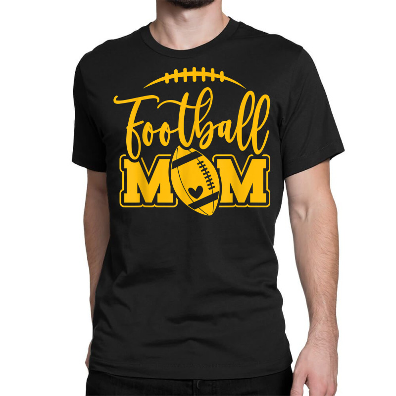 Football Mom Shirt, Yellow and black, Sports Mom, Yellow and Black Team