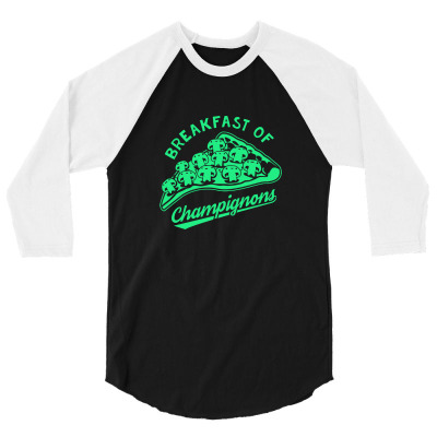 Breakfast Of Chamignons 3/4 Sleeve Shirt Designed By Chyt4