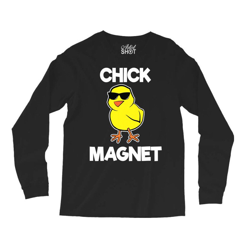 Chick Magnet Shirt Funny Boys Kids Easter Cool Chick T Shirt Long Sleeve Shirts by LoriMccarty89 | Artistshot