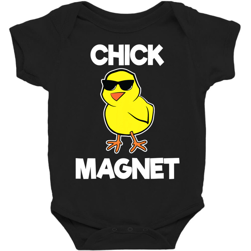 Chick Magnet Shirt Funny Boys Kids Easter Cool Chick T Shirt Baby Bodysuit by LoriMccarty89 | Artistshot