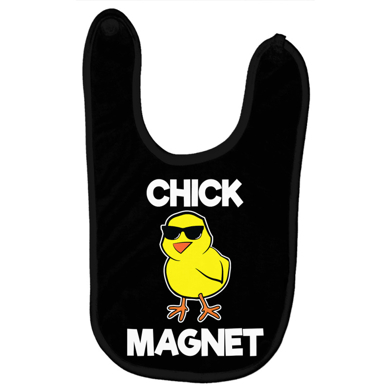 Chick Magnet Shirt Funny Boys Kids Easter Cool Chick T Shirt Baby Bibs by LoriMccarty89 | Artistshot