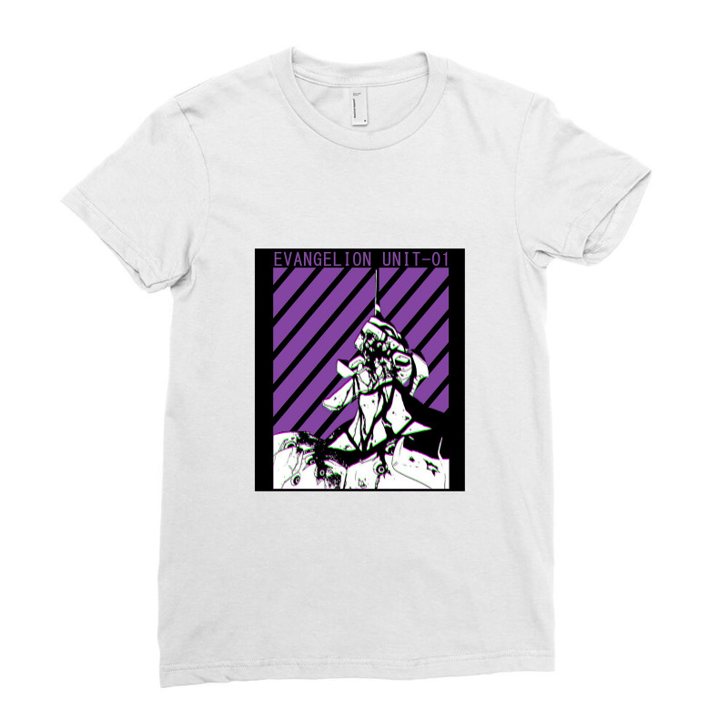 Evangelion Unit 01 Ladies Fitted T-Shirt by lainmundur | Artistshot