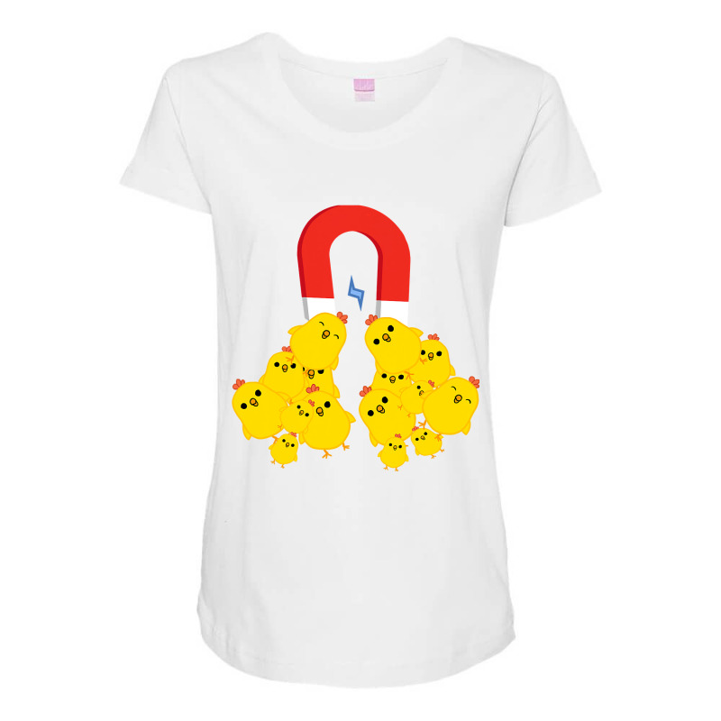 Chicks With Magnet Funny Chick Magnet T Shirt Maternity Scoop Neck T-shirt by LoriMccarty89 | Artistshot