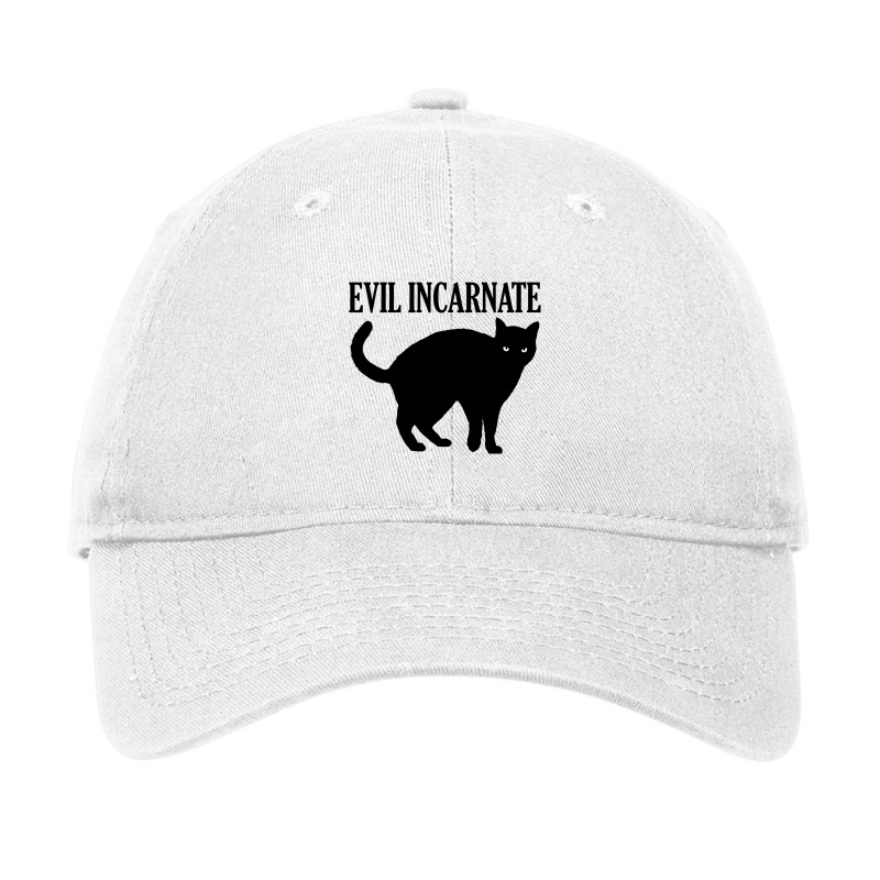 Evil Incarnate Black Cat Adjustable Cap by lainmundur | Artistshot