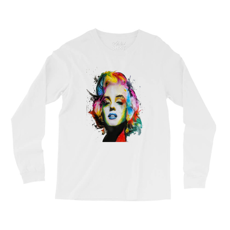 Marilyn Long Sleeve Shirts by EGYBOY | Artistshot