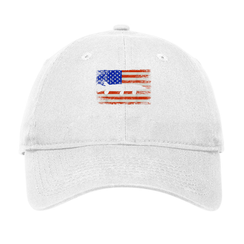 Alligator Gar Fishing Retro American Flag Design T Shirt Adjustable Cap by KaseeDheera | Artistshot