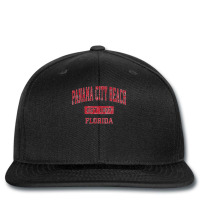 Mens Panama City Beach Florida Fl Vintage Sports Design Red Desig Prem Printed Hat | Artistshot