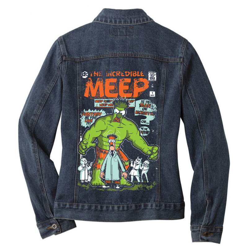 Incredible Meep Ladies Denim Jacket by Ha Thu | Artistshot