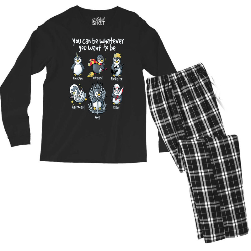 Be A Penguin Men's Long Sleeve Pajama Set by EGYBOY | Artistshot