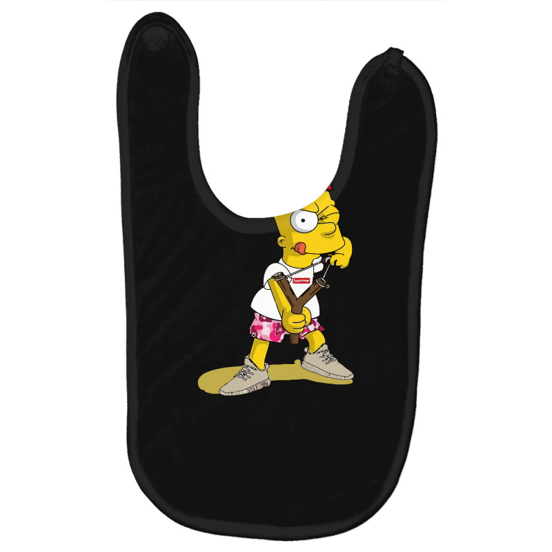 The Simpson Bart Baby Bibs by Viscount Art | Artistshot