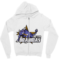 Lone Star Brahmas Zipper Hoodie | Artistshot