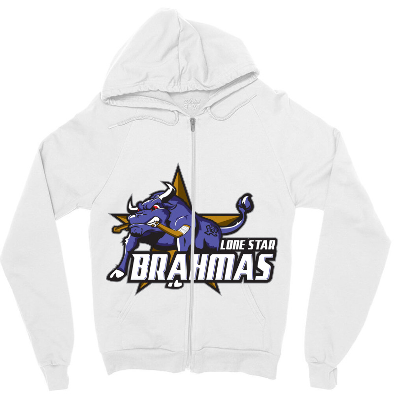 Lone Star Brahmas Zipper Hoodie by driptip | Artistshot