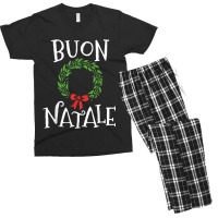 Buon Natale Christmas T Shirt Italy Italian Merry Xmas T Shirt Men's T-shirt Pajama Set | Artistshot